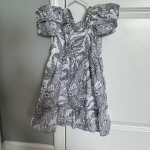 Janie and Jack Black and White Ruffled Tiered Sundress